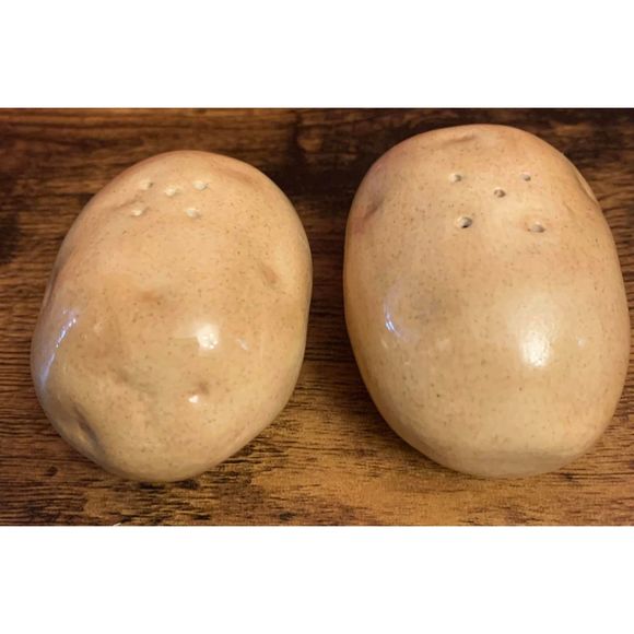 Atlantic Mold Company '86 Baked Potato Dish + Potato Salt & Pepper Shakers EUC - Picture 8 of 9